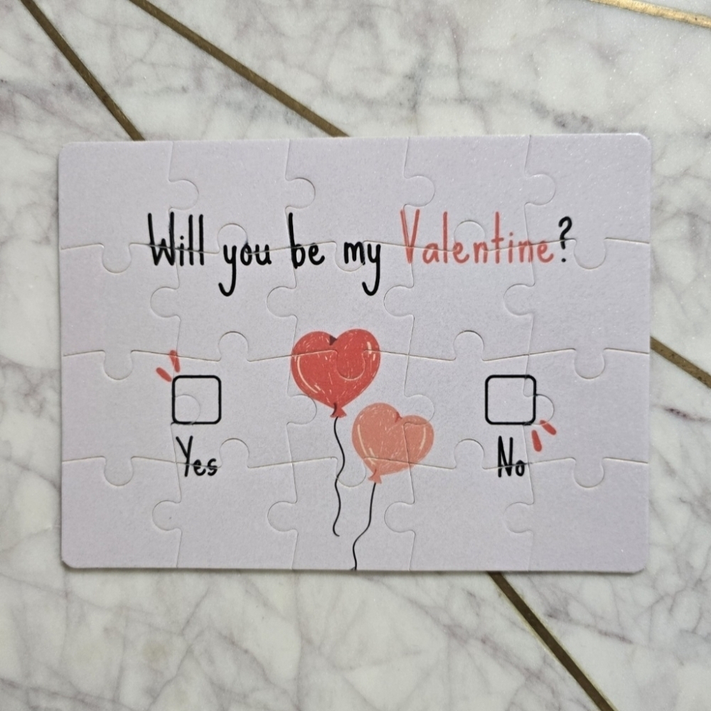 Valentine's Day Puzzle Card Gifts Gift Box Included